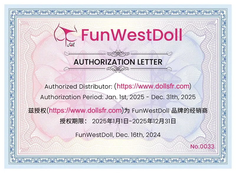 Certificat FunWest Doll